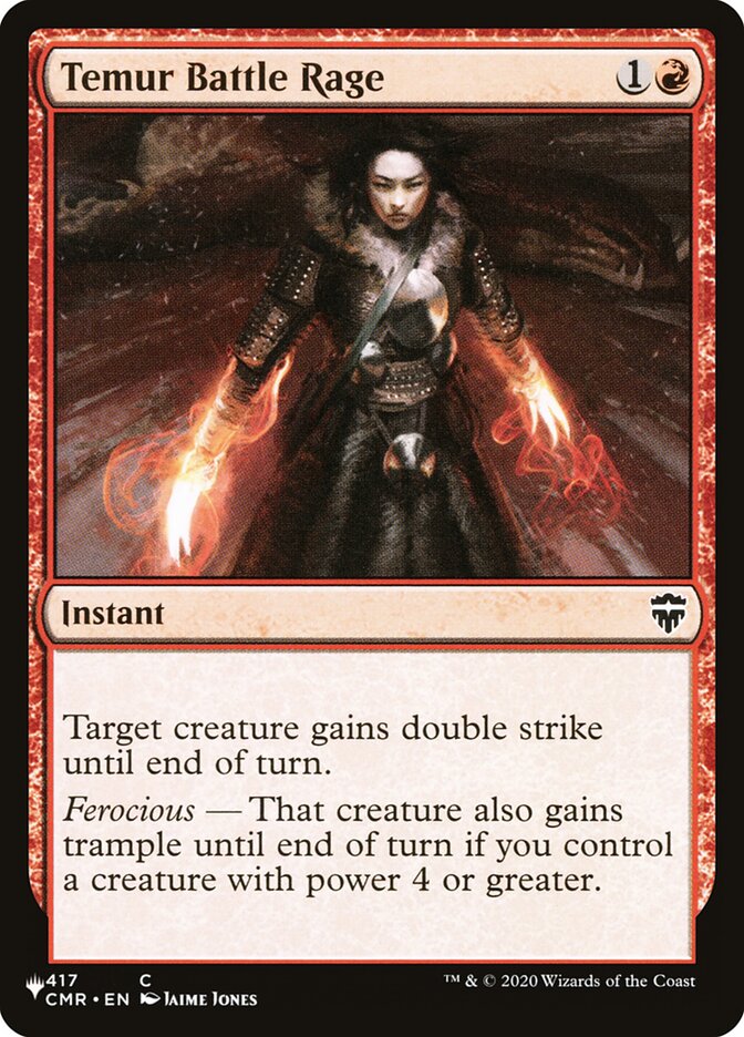Temur Battle Rage (CMR-417) - The List (PLST)