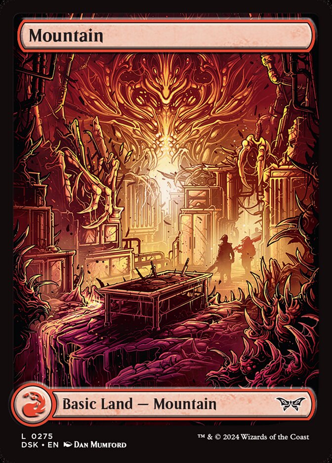 Mountain (275) - [Foil, Full Art] Duskmourn: House of Horror (DSK)