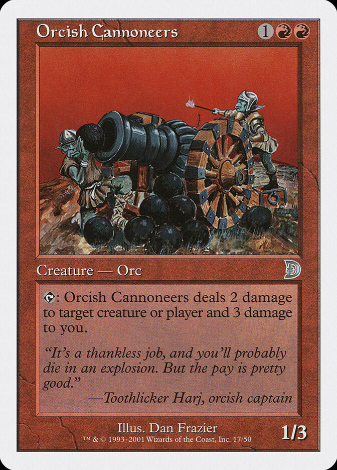 Orcish Cannoneers (17) - Deckmasters (DKM)