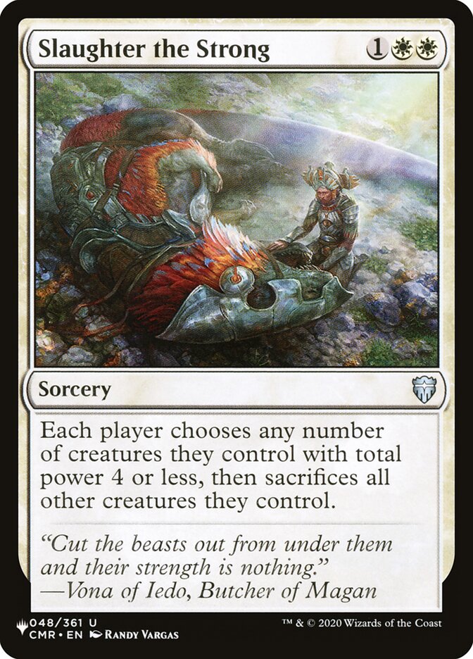 Slaughter the Strong (CMR-48) - The List (PLST)