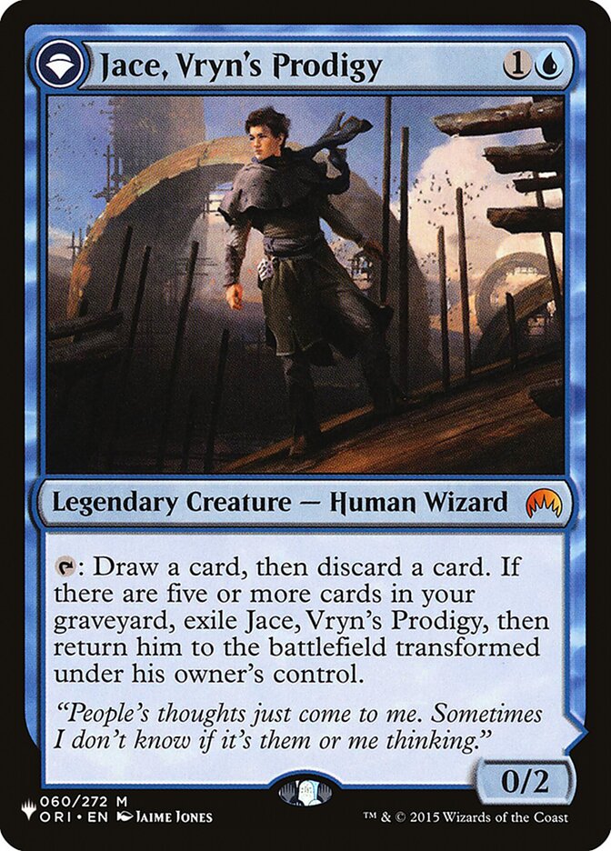 Jace, Vryn's Prodigy // Jace, Telepath Unbound (ORI-60) - The List (PLST)