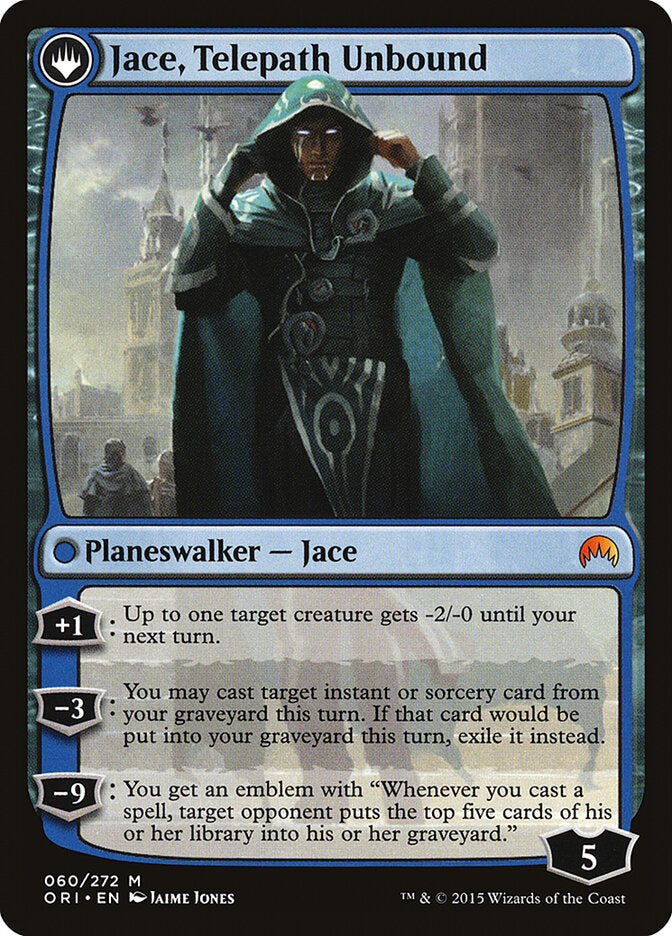 Jace, Vryn's Prodigy // Jace, Telepath Unbound (ORI-60) - The List (PLST)