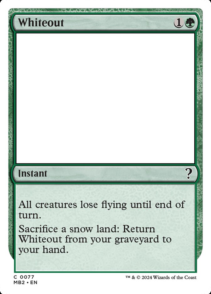 Whiteout (77) - Mystery Booster 2 (MB2)