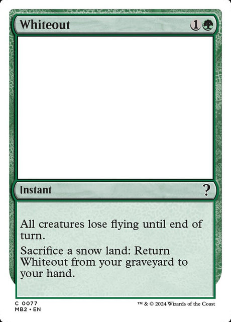 Whiteout (77) - Mystery Booster 2 (MB2)