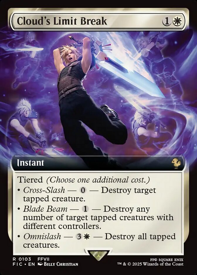 Cloud's Limit Break (103) - [Foil, Extended Art] Final Fantasy Commander (FIC)