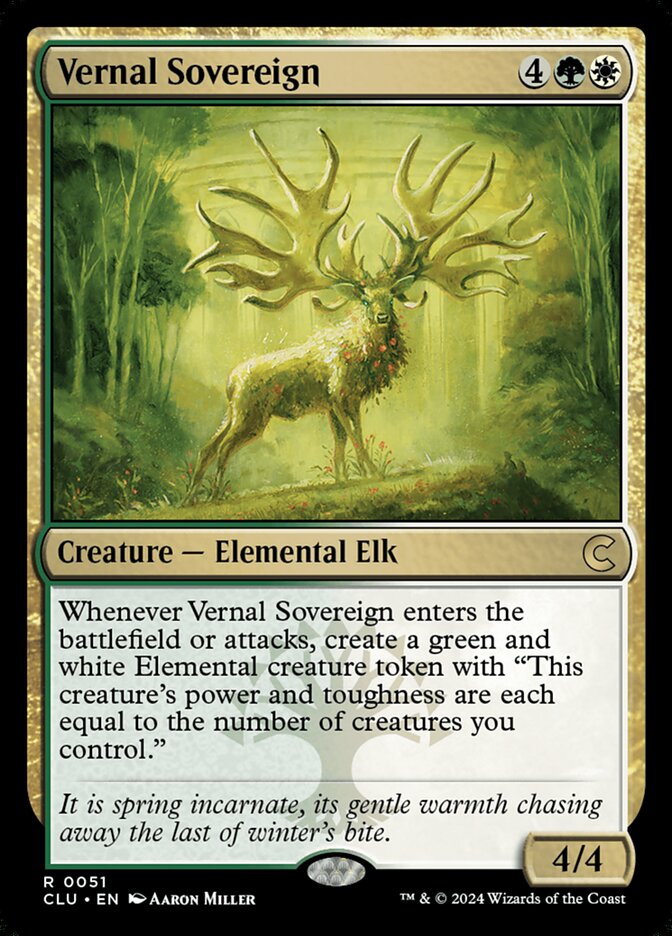 Vernal Sovereign (51) - Ravnica: Clue Edition (CLU)