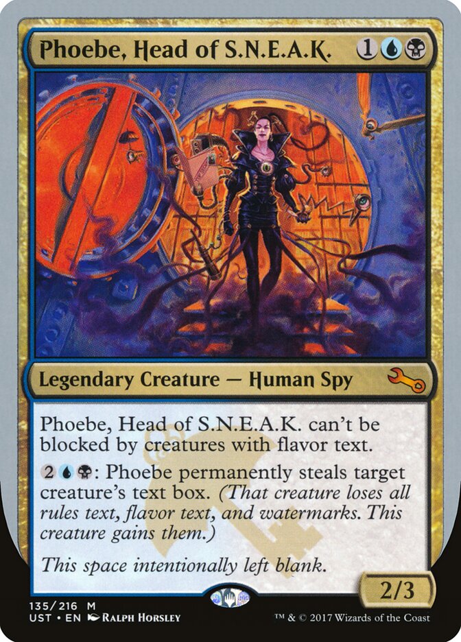Phoebe, Head of S.N.E.A.K. (135) - Unstable (UST)