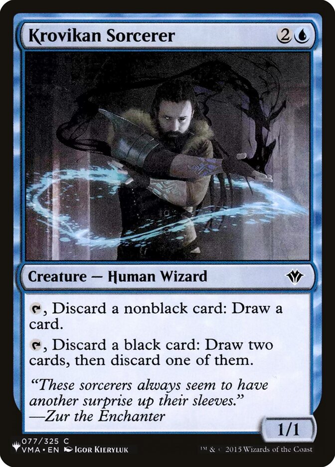 Krovikan Sorcerer (VMA-77) - The List (PLST)