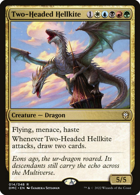 Two-Headed Hellkite (14) - Dominaria United Commander (DMC)