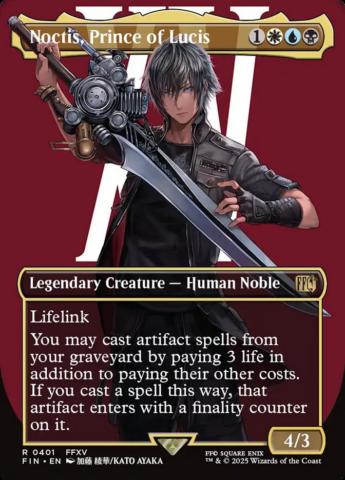Noctis, Prince of Lucis (401) - [Foil, Borderless] Final Fantasy (FIN)