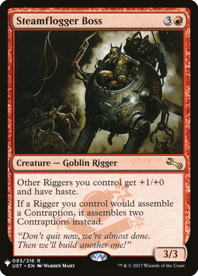 Steamflogger Boss (UST-93) - The List (PLST)