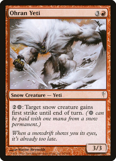 Ohran Yeti (93) - Coldsnap (CSP)