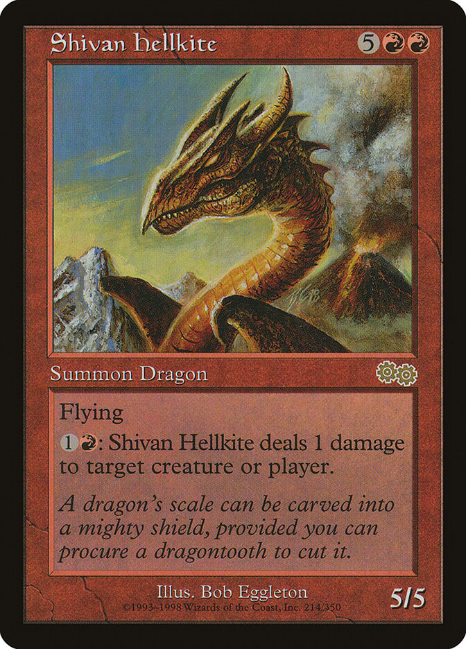 Shivan Hellkite (214) - Urza's Saga (USG)
