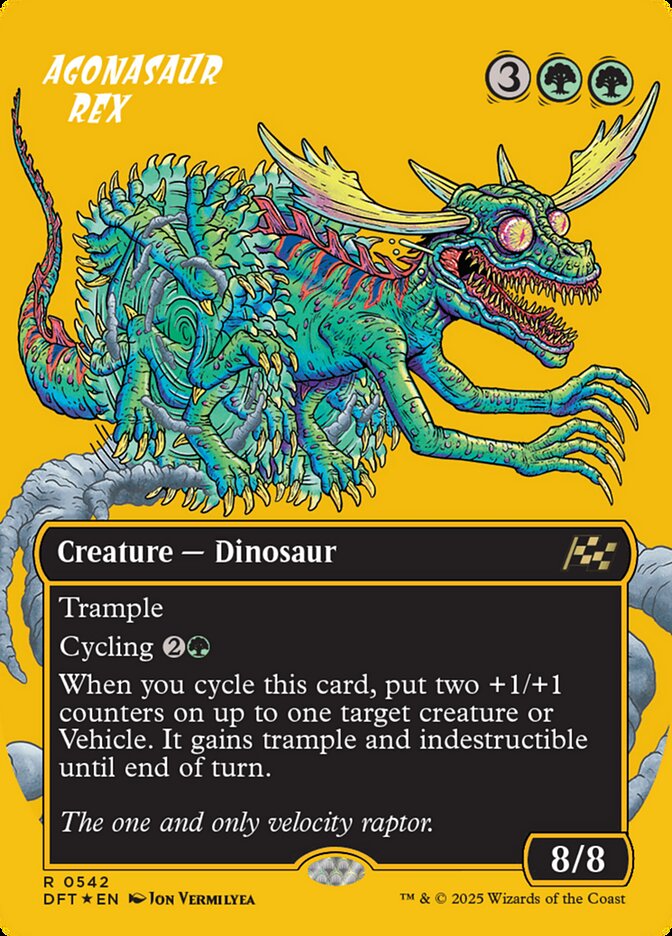 Agonasaur Rex - [First Place Foil, Borderless] Aetherdrift (DFT)