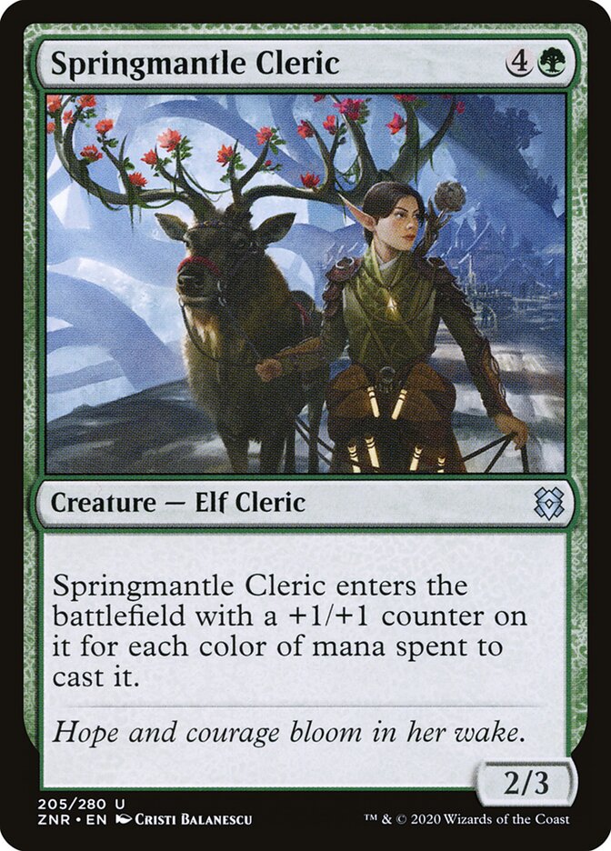 Springmantle Cleric (205) - Zendikar Rising (ZNR)