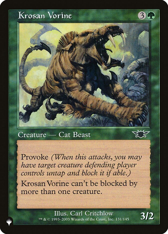 Krosan Vorine (LGN-131) - The List (PLST)