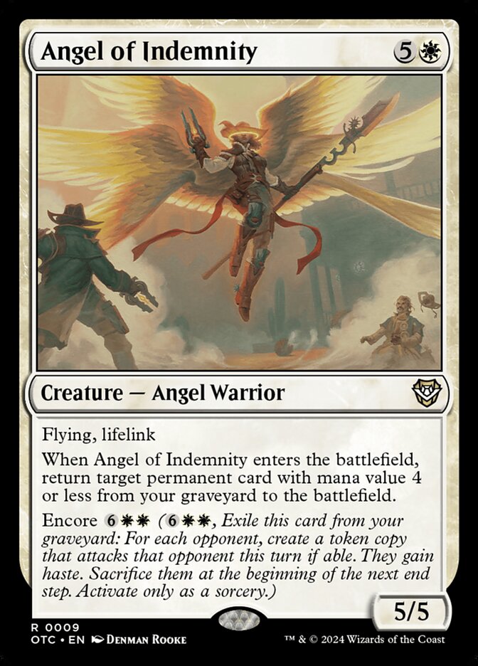 Angel of Indemnity (9) - Outlaws of Thunder Junction Commander (OTC)