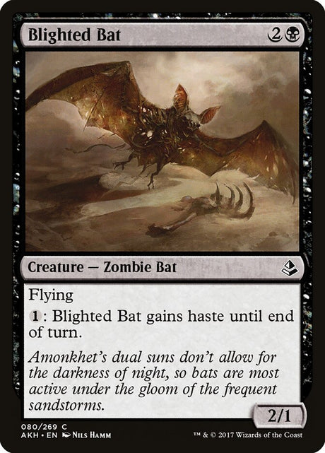 Blighted Bat (80) - Amonkhet (AKH)