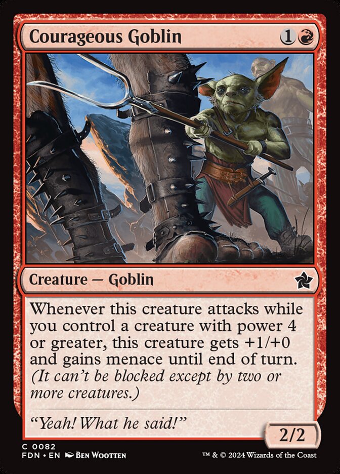 Courageous Goblin (82) - Foundations (FDN)