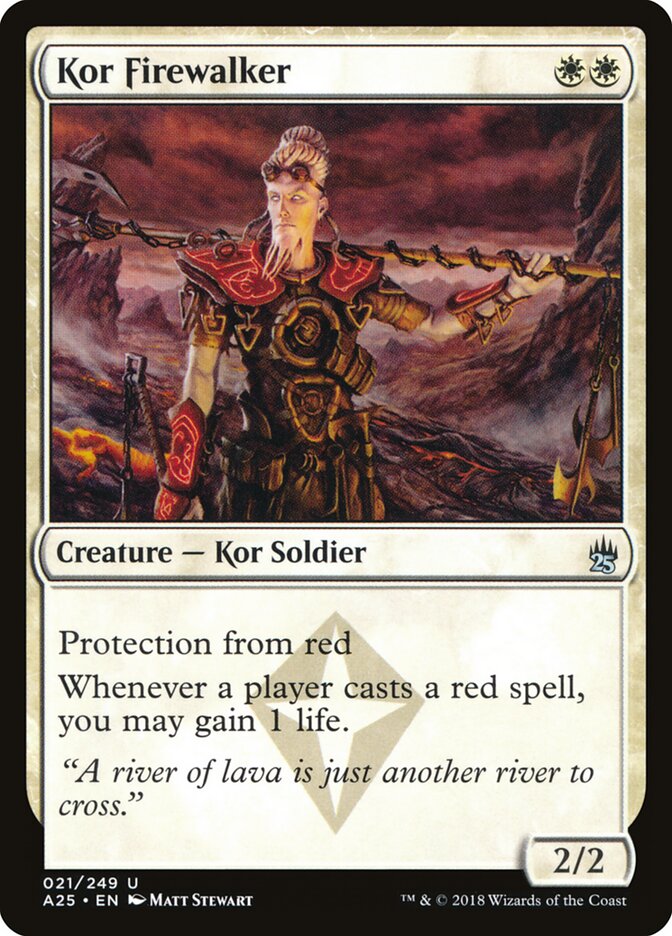 Kor Firewalker (21) - Masters 25 (A25)