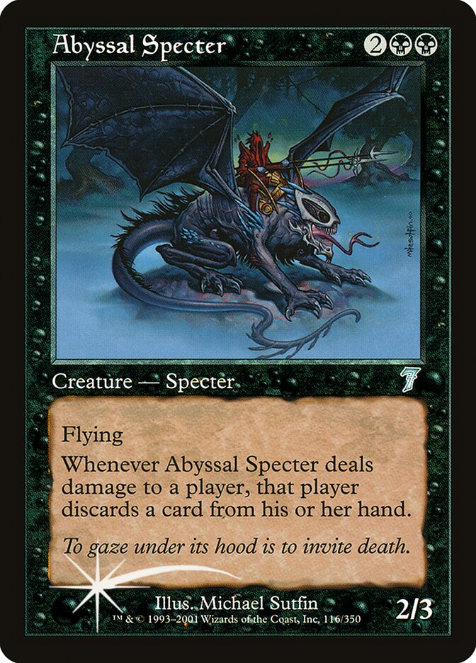 Abyssal Specter (116) - Seventh Edition (7ED)