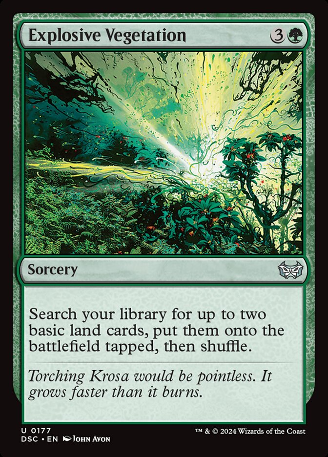 Explosive Vegetation (177) - Duskmourn: House of Horror Commander (DSC)