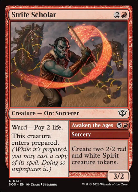 Strife Scholar // Awaken the Ages (131) - Secrets of Strixhaven (SOS)