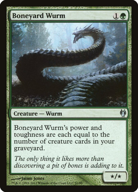 Boneyard Wurm (51) - Duel Decks: Izzet vs. Golgari (DDJ)