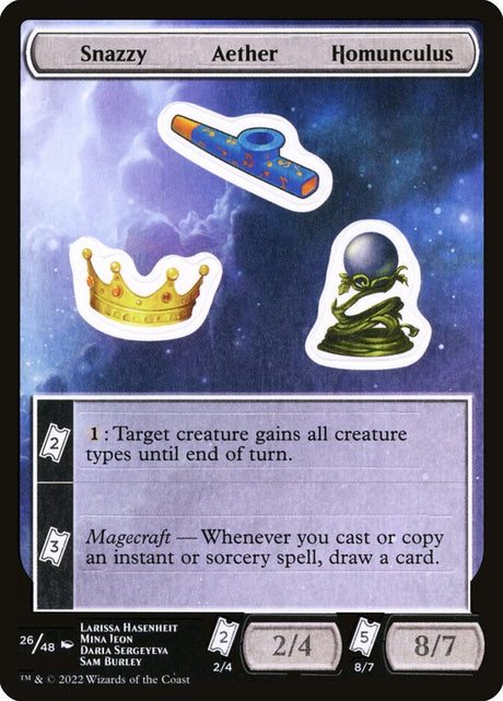 Snazzy Aether Homunculus (26) - Unfinity Sticker Sheets (SUNF)