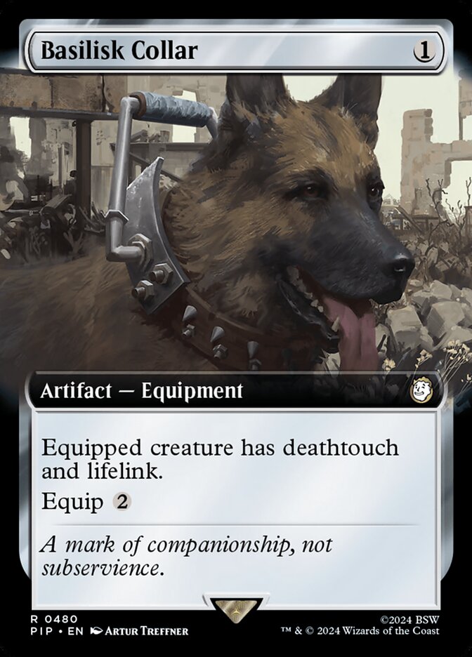 Basilisk Collar - [Foil, Extended Art] Fallout (PIP)
