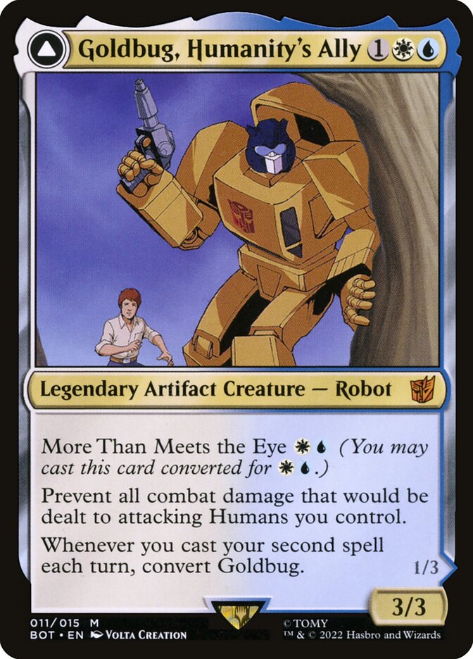 Goldbug, Humanity's Ally // Goldbug, Scrappy Scout (11) - Transformers (BOT)