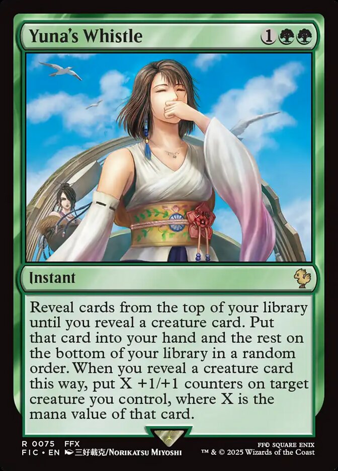 Yuna's Whistle (75) - [Surge Foil] Final Fantasy Commander (FIC)
