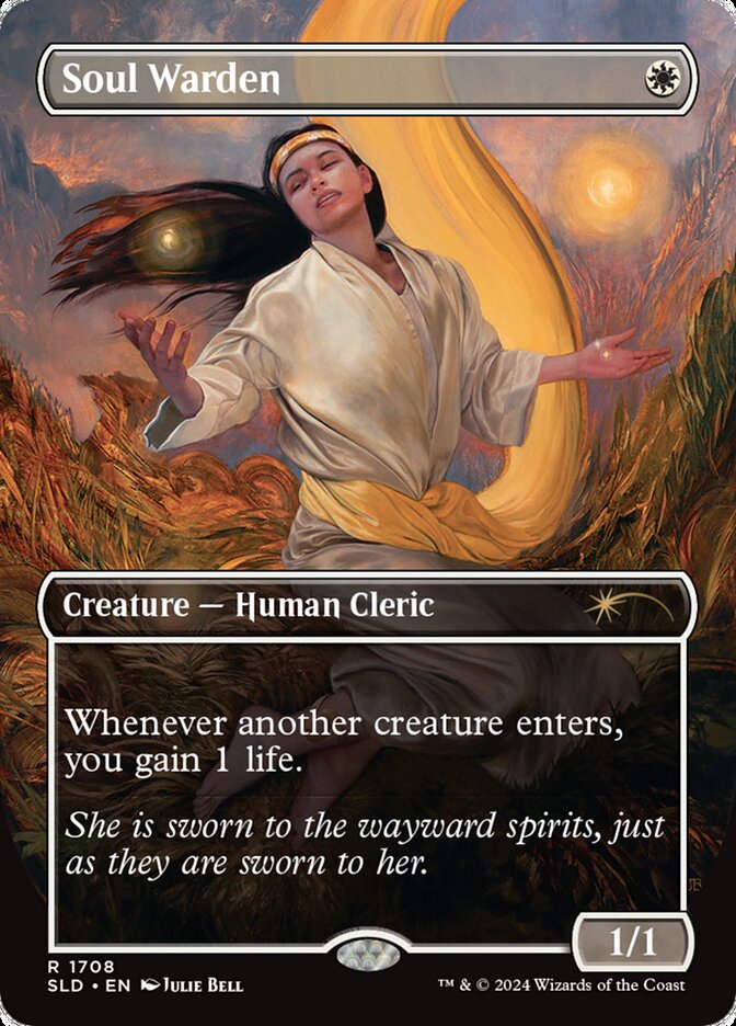 Soul Warden (1708) - [Foil, Borderless] Secret Lair Drop (SLD)