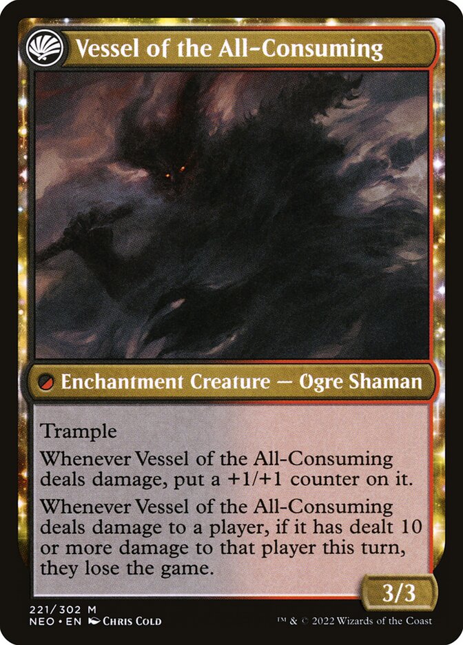 Hidetsugu Consumes All // Vessel of the All-Consuming (221) - Kamigawa: Neon Dynasty (NEO)