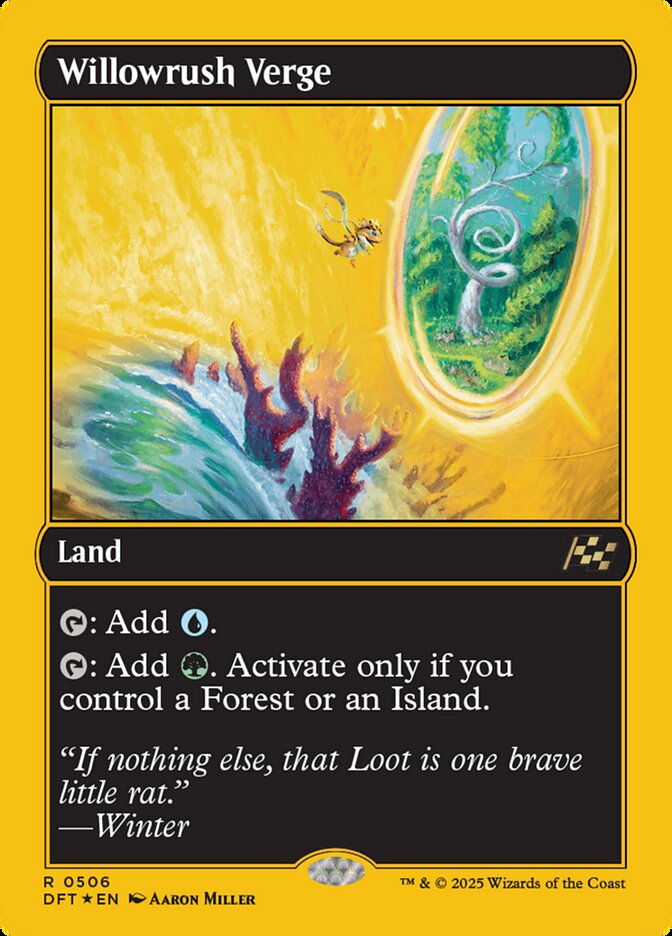 Willowrush Verge - [First Place Foil] Aetherdrift (DFT)