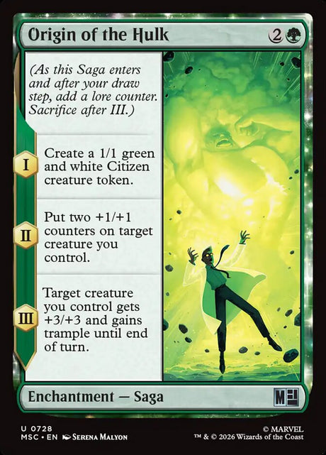 Origin of the Hulk (728) - Marvel Super Heroes Commander (MSC)