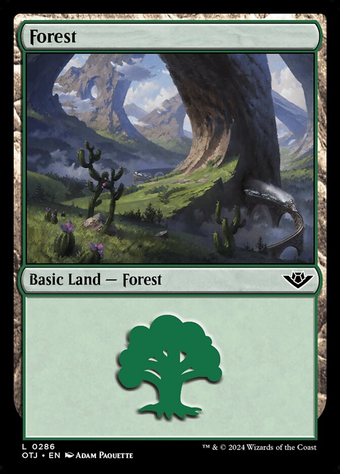 Forest (286) - [Foil] Outlaws of Thunder Junction (OTJ)