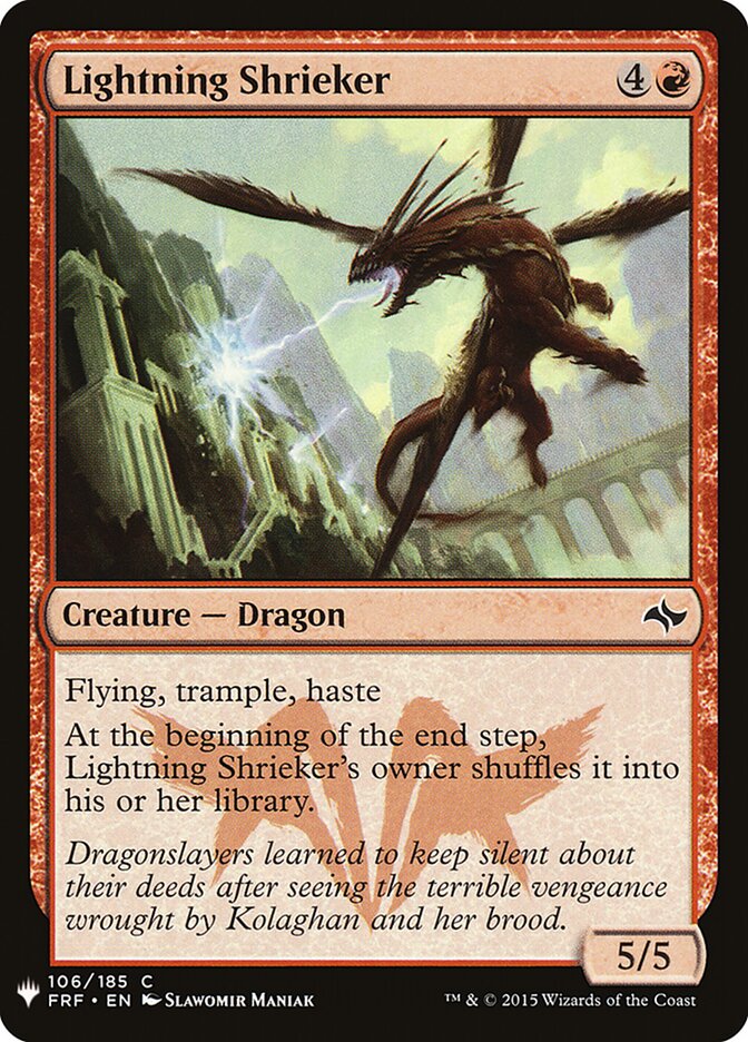 Lightning Shrieker (FRF-106) - The List (PLST)