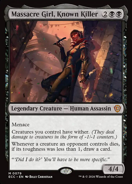 Massacre Girl, Known Killer (79) - Lorwyn Eclipsed Commander (ECC)