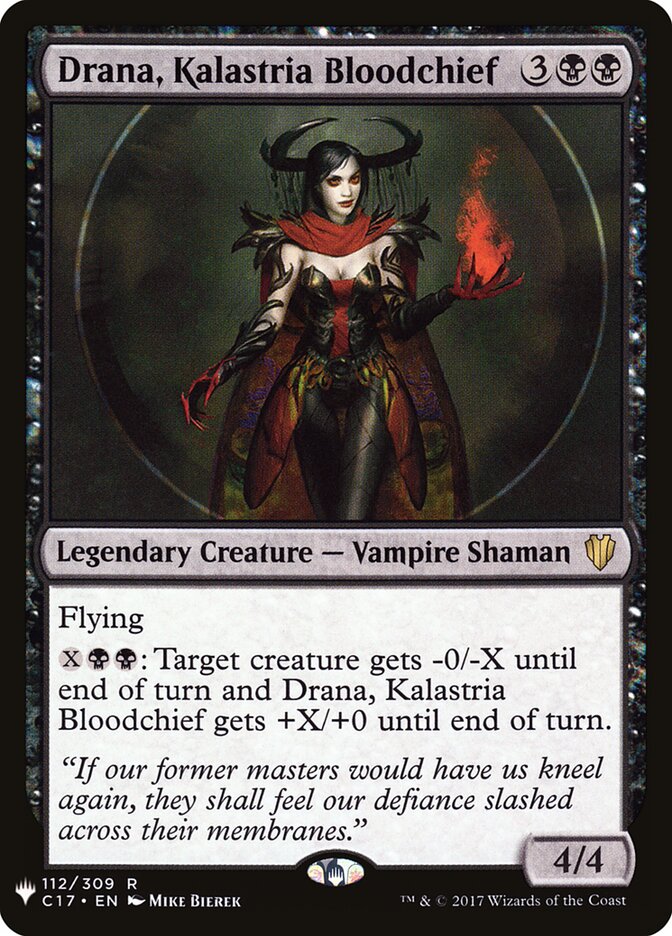 Drana, Kalastria Bloodchief (C17-112) - The List (PLST)