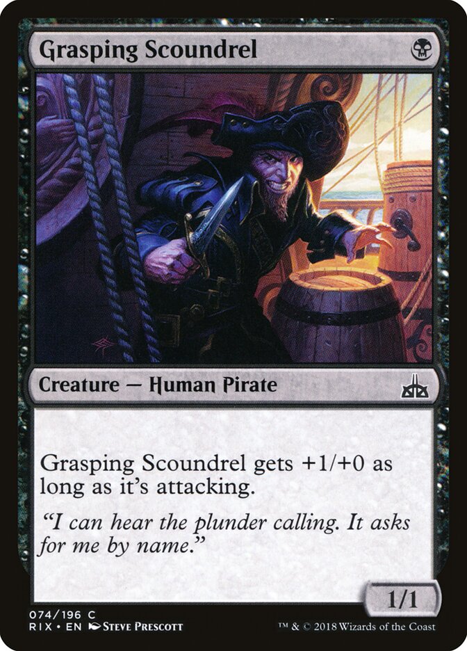 Grasping Scoundrel (74) - Rivals of Ixalan (RIX)