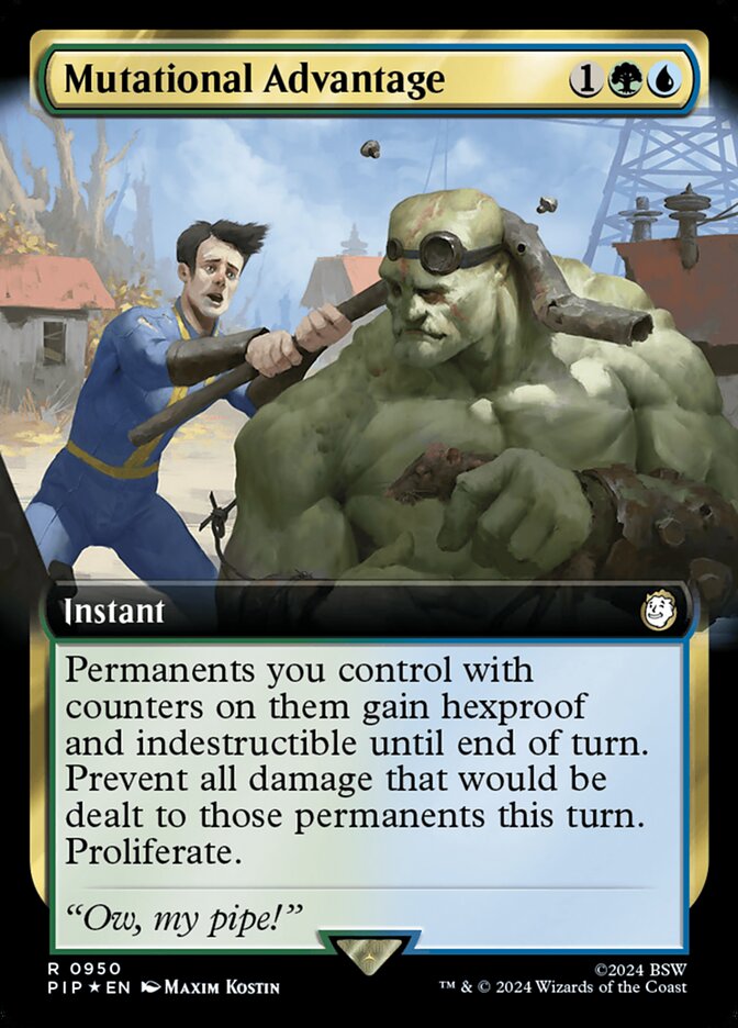 Mutational Advantage - [Surge Foil, Extended Art] Fallout (PIP)
