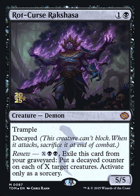 Rot-Curse Rakshasa (87s) - Tarkir: Dragonstorm Promos (PTDM)