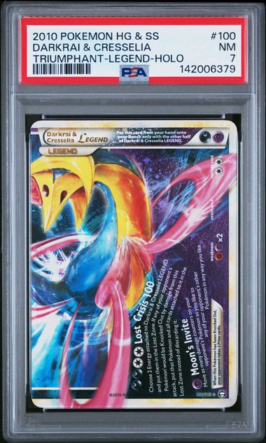 Darkrai & Cresselia Legend (Bottom) #100 - [Graded PSA 7] Triumphant (TM)