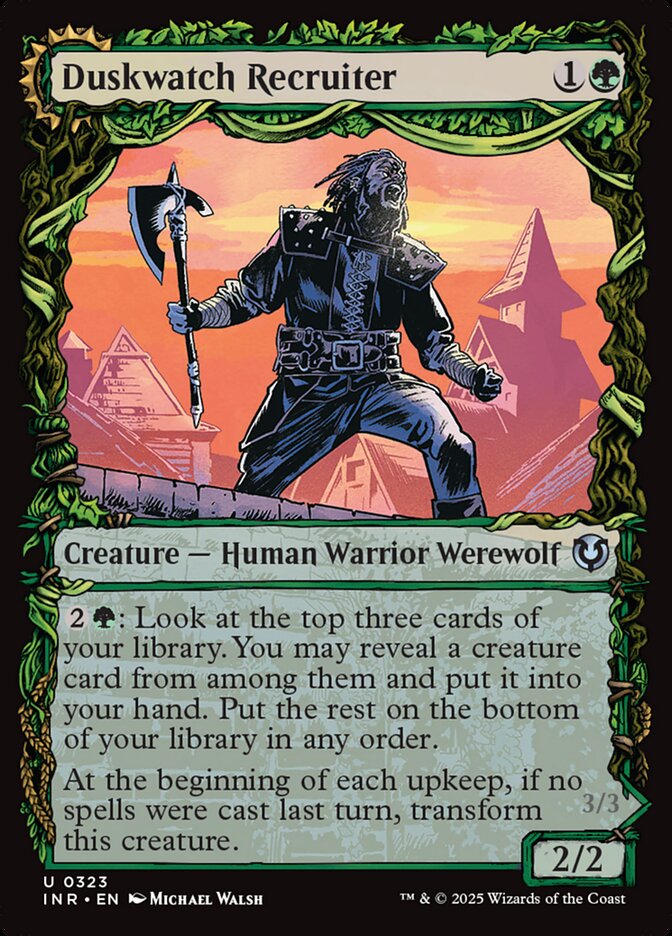 Duskwatch Recruiter // Krallenhorde Howler - [Foil, Showcase] Innistrad Remastered (INR)