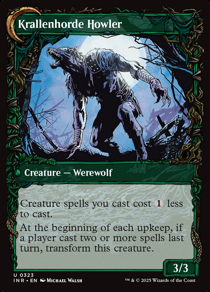 Duskwatch Recruiter // Krallenhorde Howler (323) - Innistrad Remastered (INR)