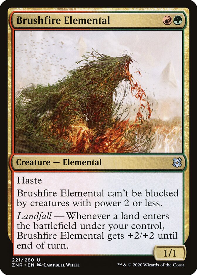 Brushfire Elemental (221) - Zendikar Rising (ZNR)