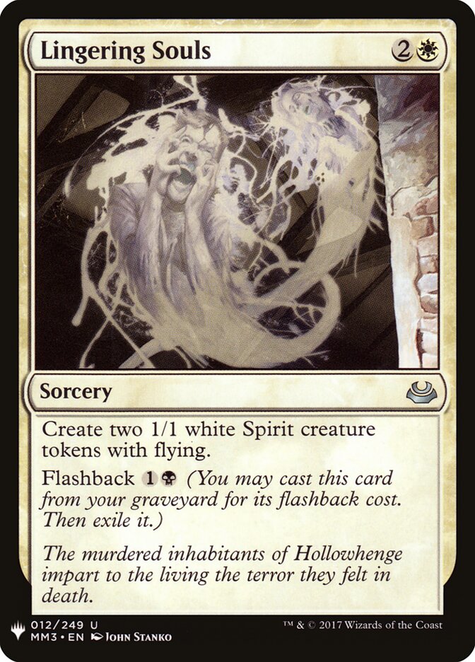 Lingering Souls (MM3-12) - The List (PLST)