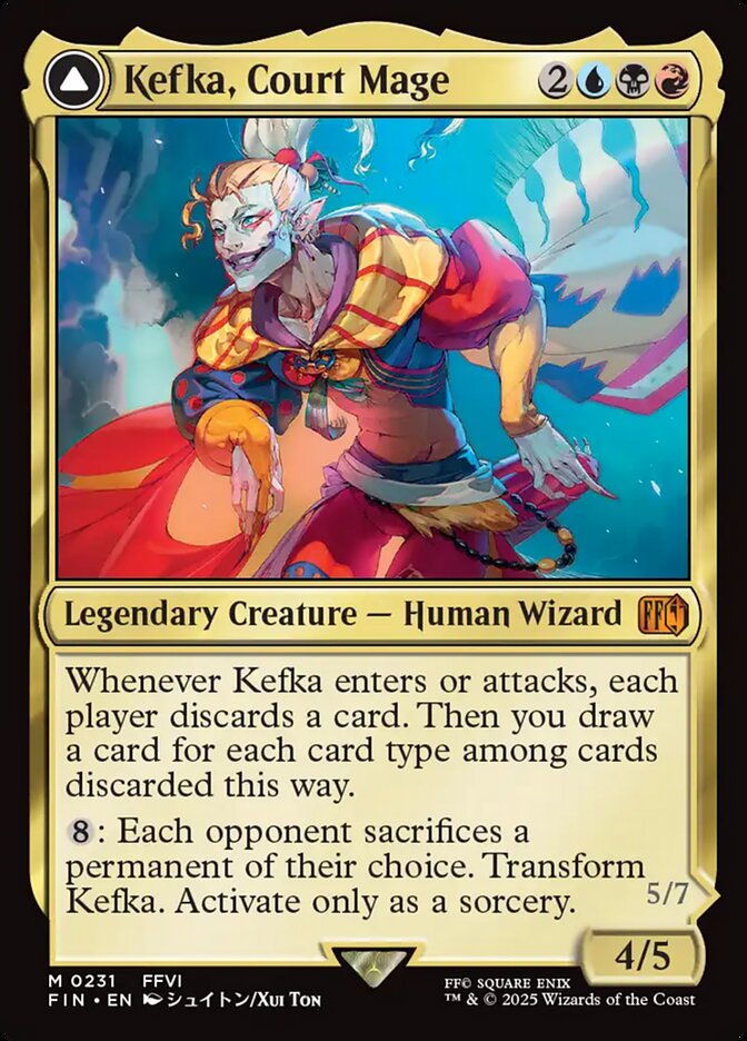 Kefka, Court Mage // Kefka, Ruler of Ruin (231) - Final Fantasy (FIN)