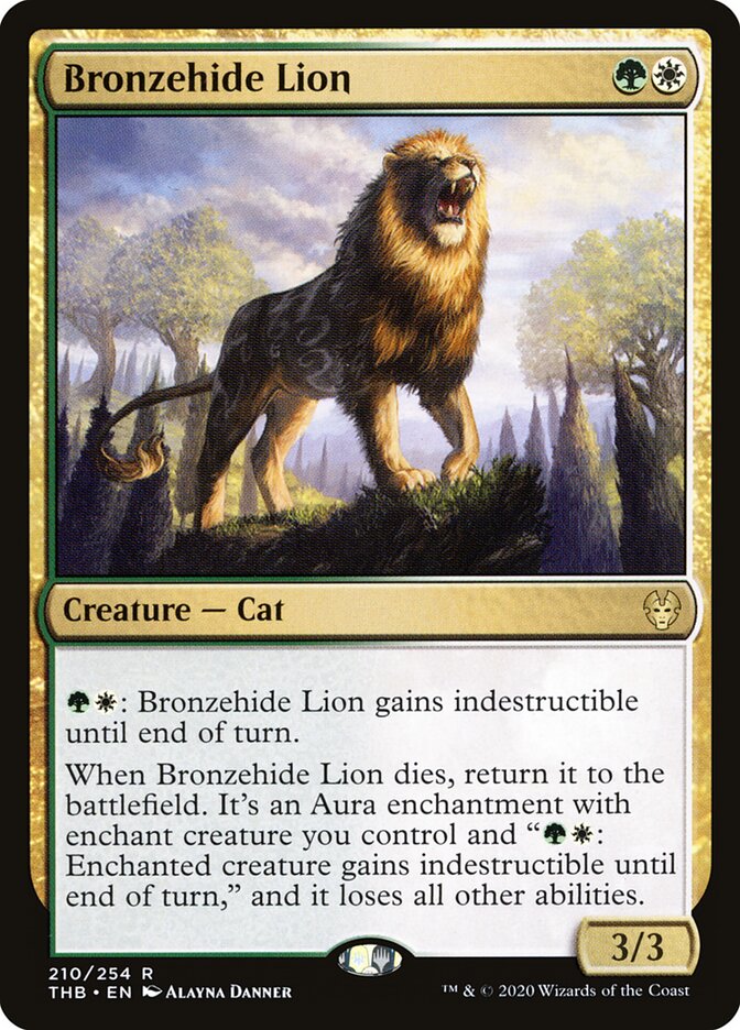 Bronzehide Lion (210) - Theros Beyond Death (THB)